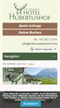 Mobile Screenshot of hotel-hubertushof.com